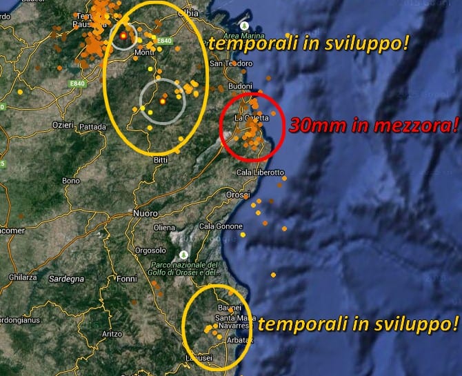 Untitled 12 - Raggiunti i 30 a Siniscola - nuovi temporali in formazione!