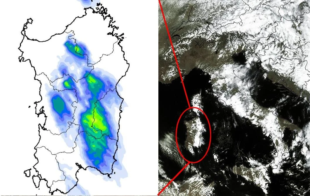 Dati pluviometrici di ieri: il raffronto col nostro LAM Untitled 14 - Dati pluviometrici di ieri: il raffronto col nostro LAM