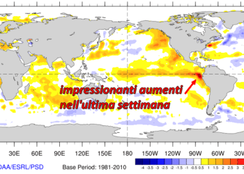 sst 350x250 - El Nino sempre più intenso: quali conseguenze?