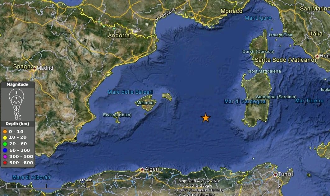 terre - Terremoti in Sardegna: il recente caso del giugno 2012