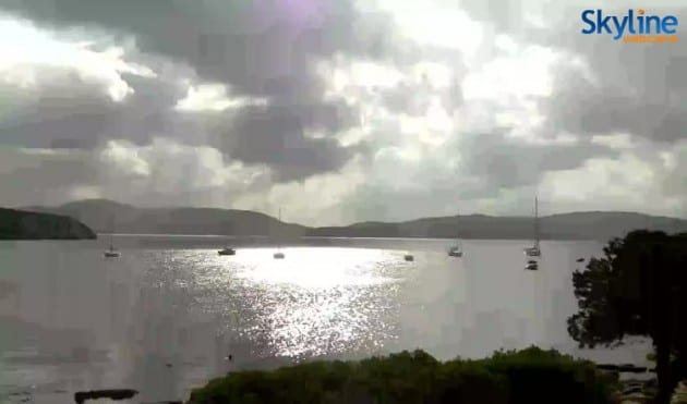 get webcam14 - Il Maestrale porta nubi basse sulle coste occidentali