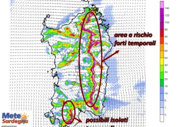 mconv 121 350x250 - Lunedì a rischio nubifragi: fenomeni fino al Cagliaritano?