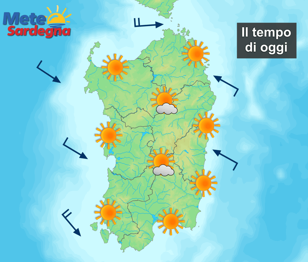 meteo oggi2 - Mare o montagna poco cambia: oggi dominio del sole