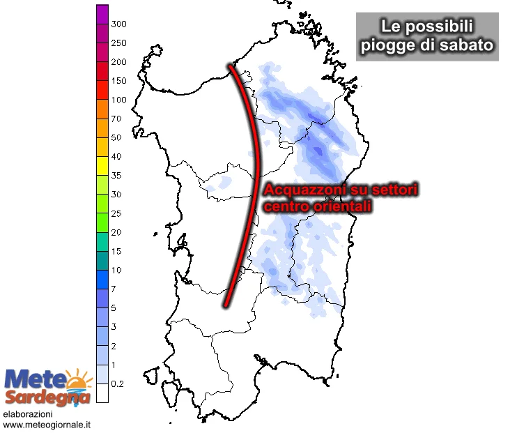 piogge23 - Convergenza maestrale-scirocco darà una mano ai temporali