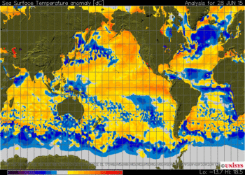 sst anom2 350x250 - Anomalie termiche e pluviometriche dell'inverno 2014/2015