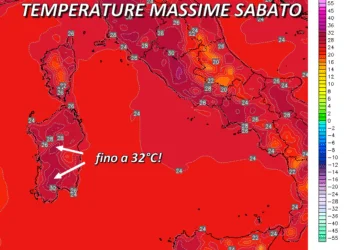 t2m 49 350x250 - Temporali si, ma il week end sarà caldo!