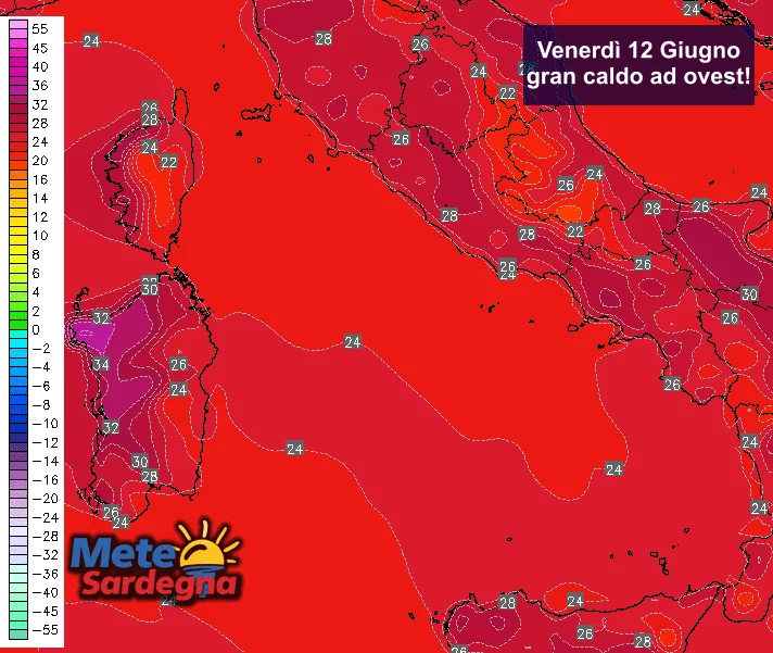 Come finirà la settimana? Venerdì gran caldo, poi ancora temporali temperature5 - Come finirà la settimana? Venerdì gran caldo, poi ancora temporali