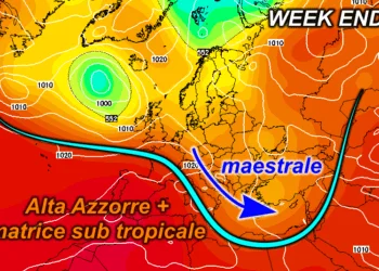 z500 96 350x250 - Forti temporali nel week end! I primi dettagli