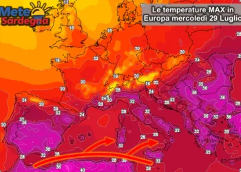 Caldo africano 350x250 - Caldo mostruoso sul Nord Africa: punta la Sardegna