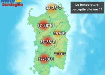 Indice di calore 350x250 - Le temperature che percepiremo alle ore 14