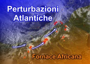 Meteosat6 1 350x250 - Perturbazioni atlantiche più minacciose, ma da noi è "cappa africana"