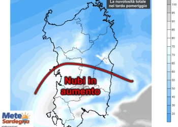 Nuvolosità totale 350x250 - Tornerà l'estate: forte aumento temperature da martedì