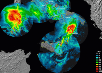Radar2 350x250 - Incredibili accumuli ieri: il temporale scarica 128 mm!