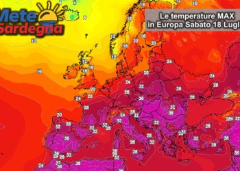 Temperature Europa1 350x250 - Atteso un fine settimana di caldo infernale in Europa