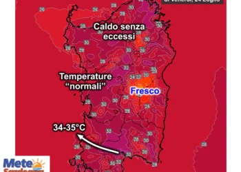 Temperature massime15 350x250 - Tracollo delle temperature già nella giornata di domani
