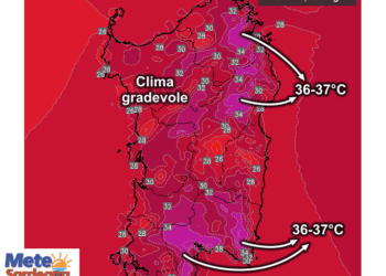 Temperature massime16 350x250 - Sabato il caldo picchierà duro: 40°C fino ad Oristano!