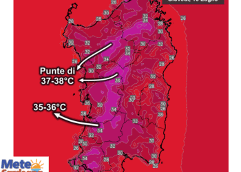 Temperature massime9 350x250 - I media annunciano un caldo più intenso, ma sulla Sardegna...