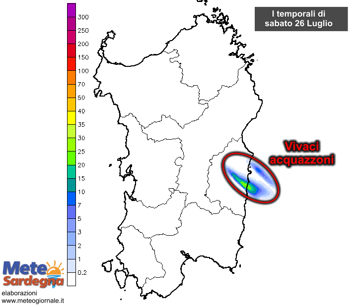 Temporali6 - Oggi ultimi temporali pomeridiani sulle coste orientali