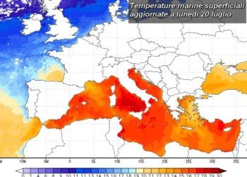 Untitled 31 350x250 - Mediterraneo già fortemente più caldo della media!
