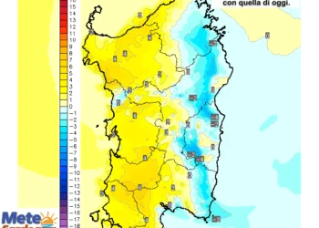 Variazioni temperatura 350x250 - Temperature: venerdì Sardegna capovolta tra cali e aumenti