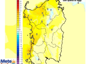 Variazioni temperatura1 350x250 - Tornerà l'estate: forte aumento temperature da martedì