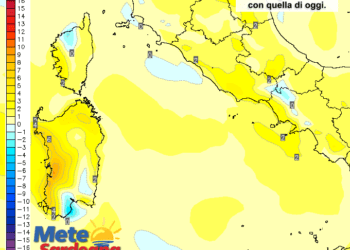 Variazioni termiche1 350x250 - Tornerà l'estate: forte aumento temperature da martedì