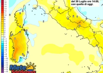 Variazioni termiche2 350x250 - Tornerà l'estate: forte aumento temperature da martedì