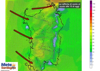 Vento 350x250 - Ecco perché farà più caldo a est e nel cagliaritano