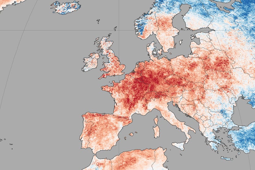 anomalie termiche europa - I dati satellitari confermano il caldo mostruoso