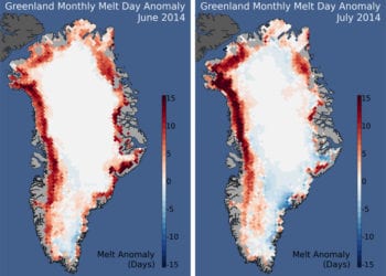 melt ice greenland 350x250 - Mari e oceani potrebbero innalzarsi di 6 metri con effetti terribili
