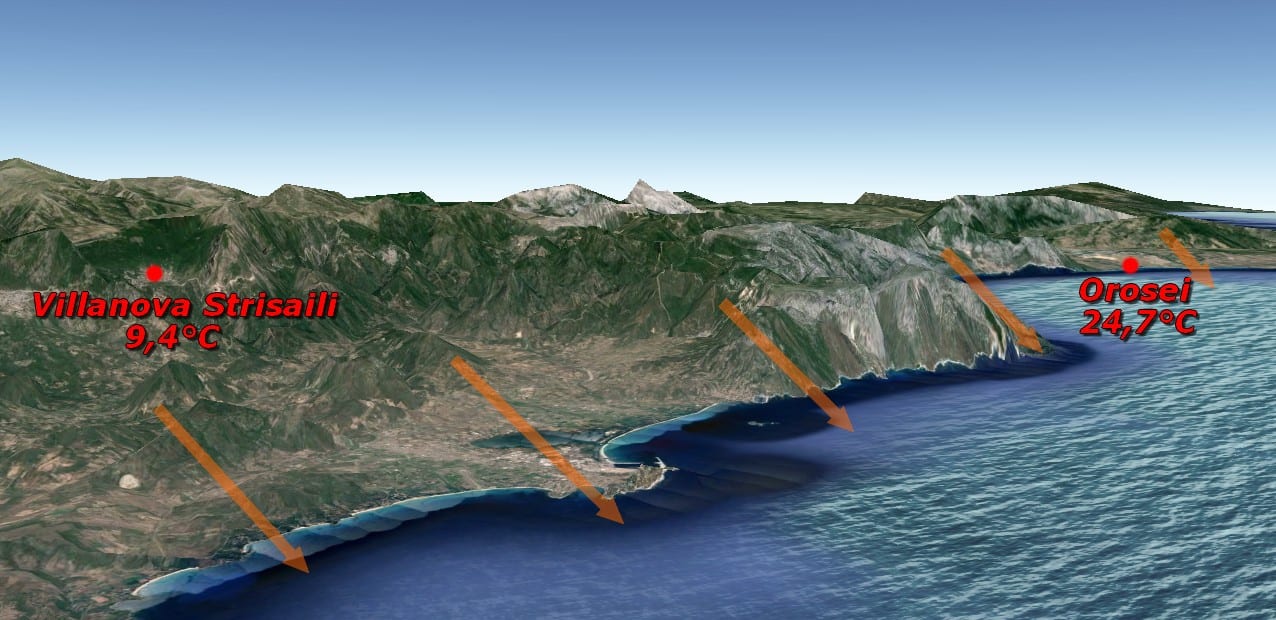 rvte - Villanova Strisaili e Orosei: oltre 15°C di differenza al risveglio!