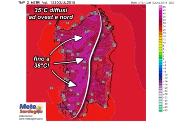 t2m 361 350x250 - Temporali si, ma il week end sarà caldo!