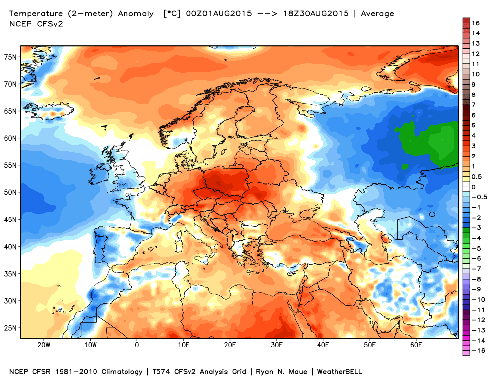 Anomalie termiche2 - Agosto 2015: ha fatto caldo oppure no?