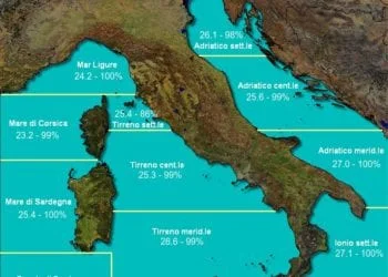 CNMC MET 201508191300 ITALIA TBAC@@@@ @@@@@@@@@@@@ @@@ 000 @@@@ 350x250 - Forti differenze di temperatura nei mari sardi