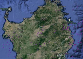 Fulminazioni 350x250 - Prime celle temporalesche sul Canale di Sardegna