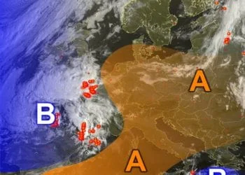 Meteosat5 350x250 - Depressioni sul Nord Europa preparano il cambiamento