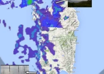 Radar 350x250 - Piovaschi e deboli piogge abbordano la Sardegna