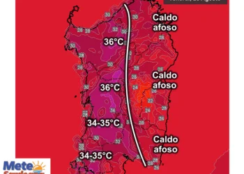 Temperature massime20 350x250 - Forno africano a pieno regime: oggi oltre 40°C