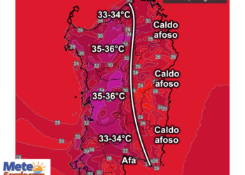 Temperature massime21 350x250 - Domenica caldo torrido nel Cagliaritano: possibili 38°C!