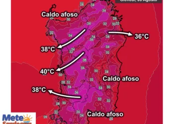 Temperature massime5 350x250 - Ancora più caldo? Ebbene si: oggi 40°C...