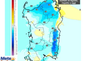 Variazioni termiche3 350x250 - Martedì ulteriore calo delle temperature