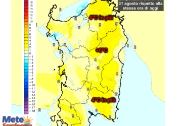 Variazioni termiche5 350x250 - Tornerà l'estate: forte aumento temperature da martedì