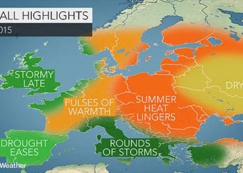 autunno secondo accuweather 350x250 - Come sarà l'Autunno? Secondo gli americani con alto rischio alluvioni