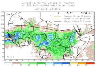 itcz 350x250 - La "canicola africana" potrebbe lasciarci dopo il 10 agosto