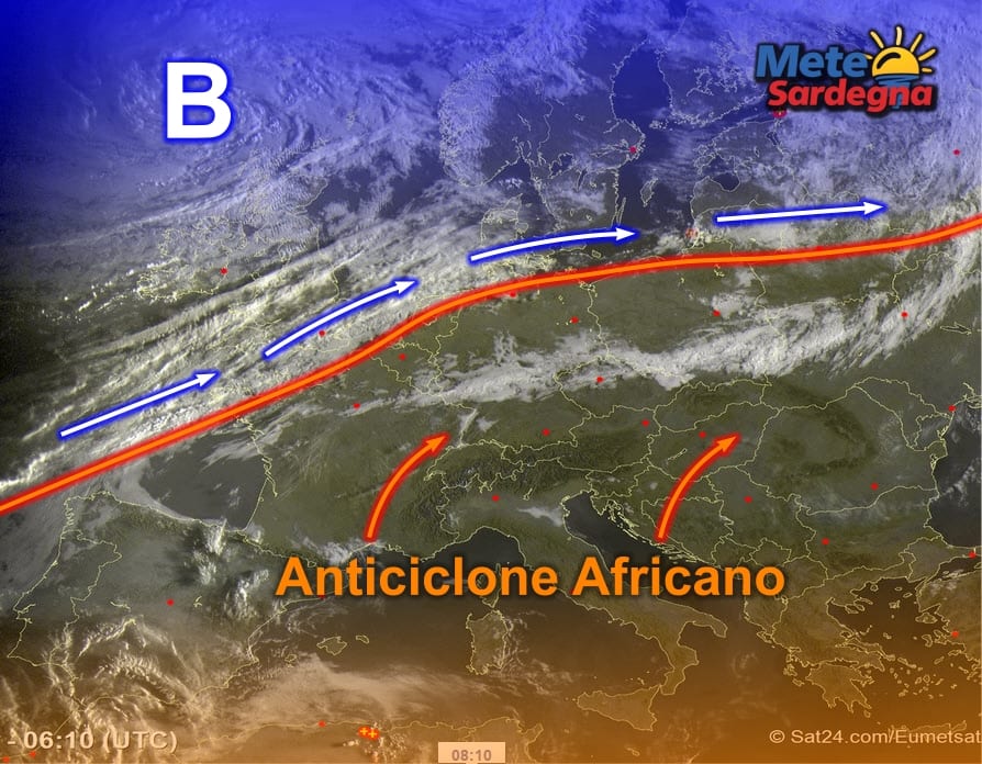 meteosat 1 - Anticiclone Africano: ormai è dominio assoluto