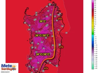 t2m 362 350x250 - Temporali: lunedì sarà la giornata peggiore