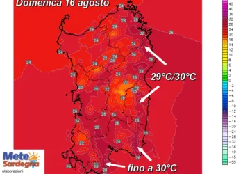 t2m 601 350x250 - Ci siamo: da giovedì maestrale e calo delle temperature