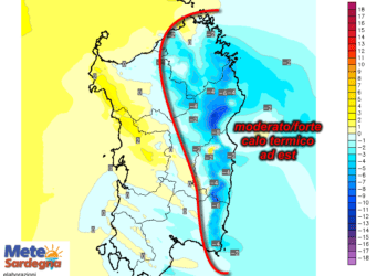 tdif24h 36 350x250 - Sardegna spaccata in due: farà caldo a est, meno a ovest