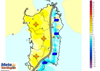 tdif24h 363 350x250 - Rispetto a ieri persi fino a 7°C in Campidano e Cagliaritano