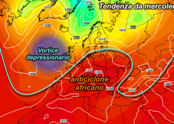 z500 1442 350x250 - Nuovo super temporale ad ovest della Sardegna